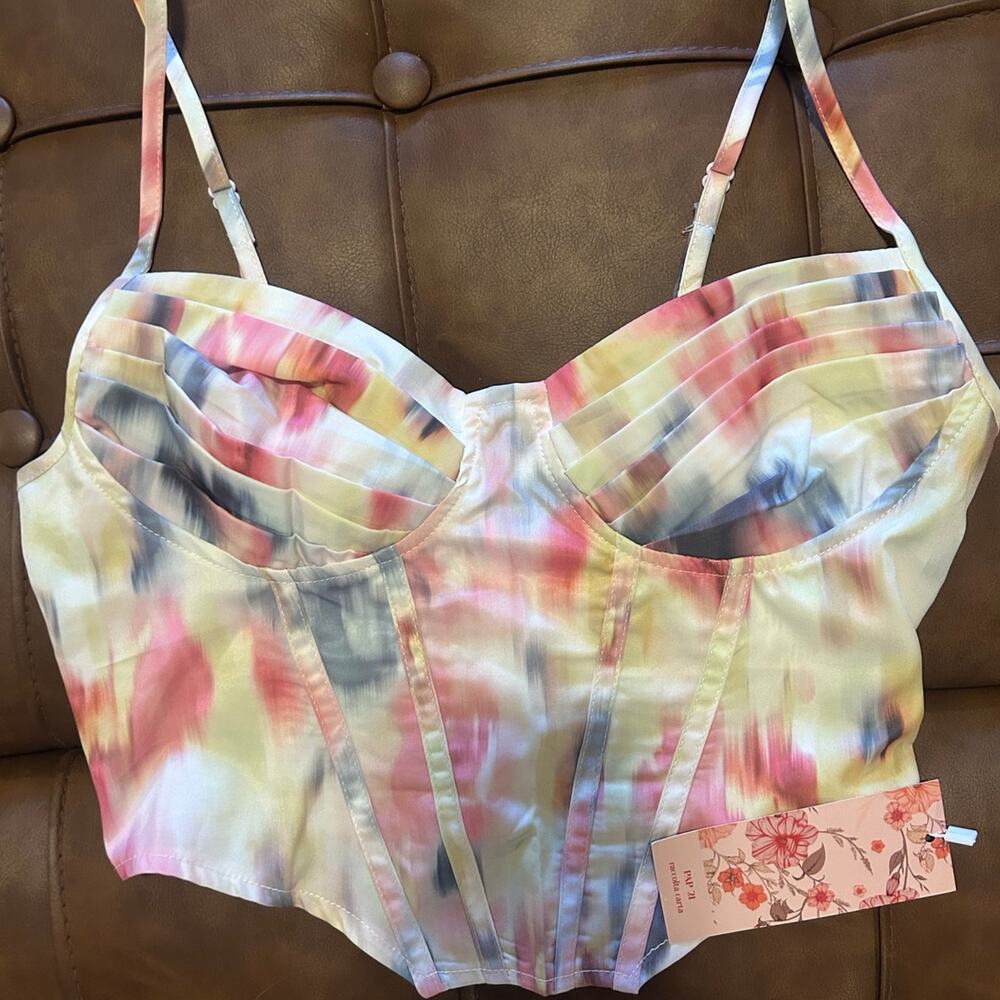 Multicolored Corset Top